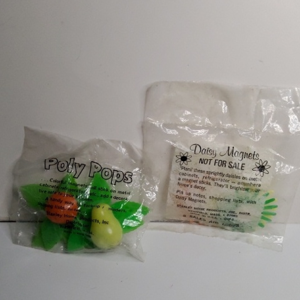 Daisy Magnets - Green and Orange